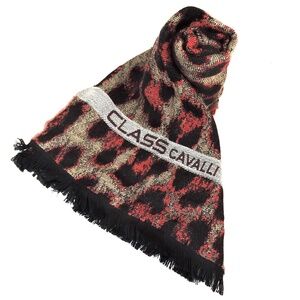 CLASS CAVALLI 🇮🇹 RED WOOL COMFORT WINTER SCARF